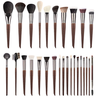 OVW Animal Hair Makeup Brush Complete Set 28PCS Lip Brushes Eyeshadow Brush Soft Makeup Brush Beauty Tools Smudge Brush Single