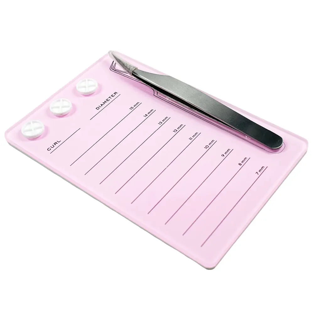 Wholesale 1Pcs Eyelash Holder Eyelash Extension Glue Pallet Acrylic Board for Lashes False Eyelashes Pad Lash Makeup Tools