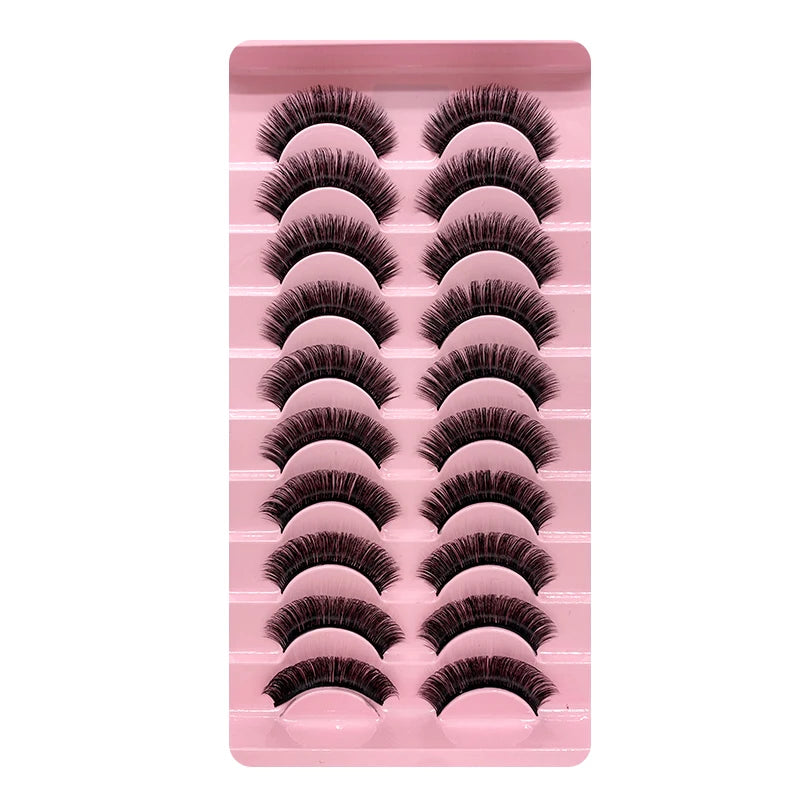 2/10Pairs 3D Mink Lashes russian strip lash Dramatic False Eyelashes Faux Cils Makeup Wholesale Fake Eyelash Extension maquiagem