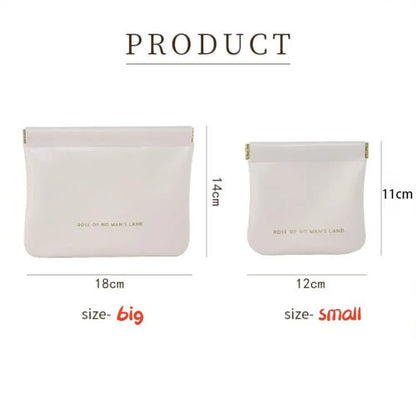 Fashion Simple Lipstick Makeup Bag Portable Mini Cosmetic Organizer Pouch PU Travel Jewelry Handbag Key Small Bags Storage Bag