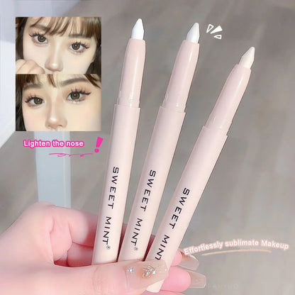 Eye Shadow Lying Silkworm Highlighter Pen Korean Eyes Makeup Matte White Pearl High-gloss Brightening Glitter Eyeshadow Stick