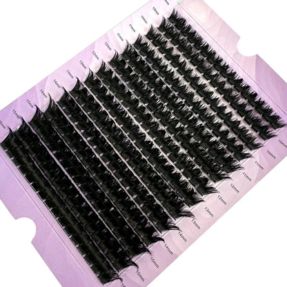 280 Bundles 60D/80D Mink Eyelashes 0.05mm Thin Eyelash Extension 3D Russia Volume Individual Eyelash Cluster Makeup Black Lashes