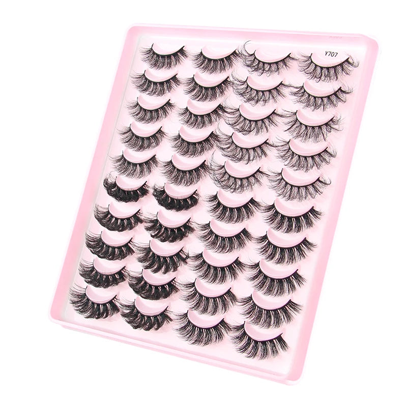 Half Eyelashes 5/10/14/20 Pairs Natural Faux Mink Lashes Cat Eye Lashes Wispy Fluffy Eyelash Extension Makeup Manga False Lashes