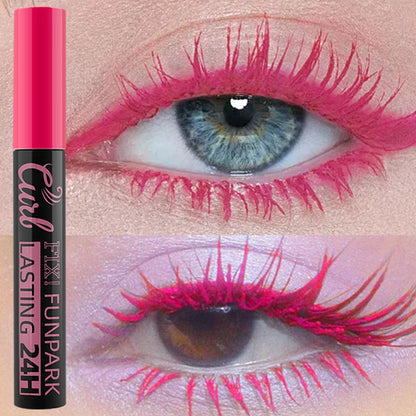 9 Color Mascara Thick Curl Waterproof  Natural Eyelash  Long Lasting Blue White Green Pink Black Eye Makeup Korean cosmetics