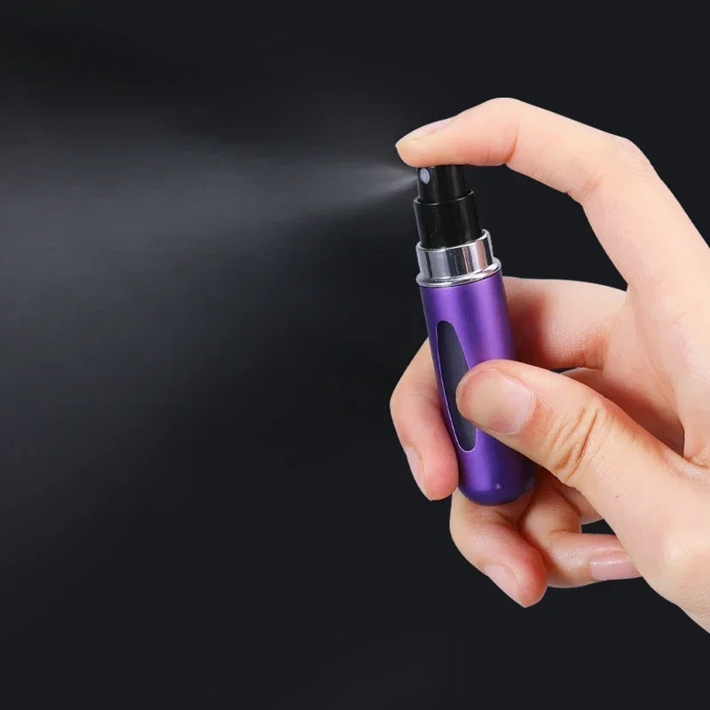 Refillable Perfume Spray Atomizer Aluminum Perfume Spray Scent Pump Perfume Atomizer Refillable Mini Bottle for Travel
