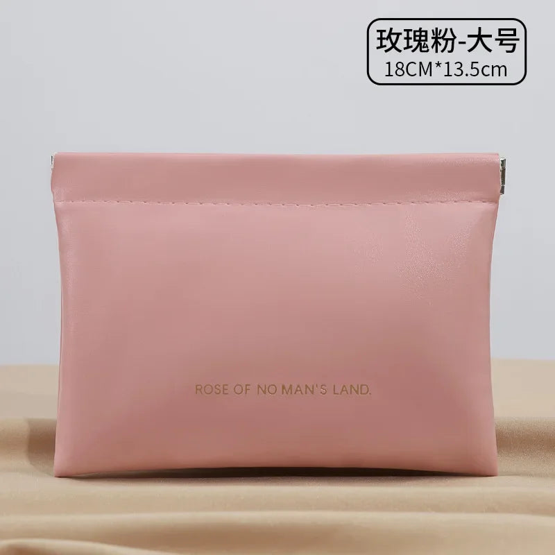 파우치 Simple Lipstick Makeup Storage Bag Women Fashion Portable Mini Key Jewelry Cosmetic Organizer Pouch Handbag Косметичка 2025