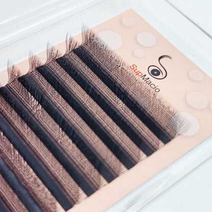 Supmacio LU M L Curl 3DW Eyelash Extensions W Shaped Eyelashes Cilios 3D Premade Fan Lashes Makeup 0.07 Volume Bundle
