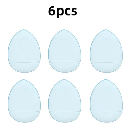 6Pcs Mini Finger Puff Foundation Small Air Cushion Powder Sponge Face Concealer BB Cream Cosmetic Applicator Makeup Tools