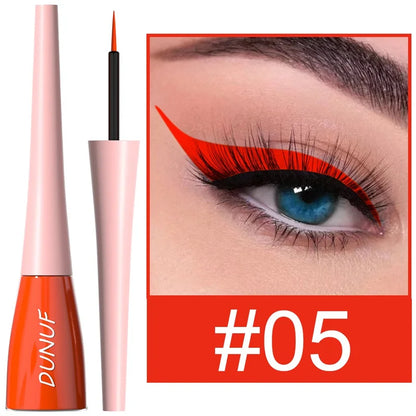18 Colors Matte Colorful Liquid Eyeliner Pencil Waterproof Lasting Makeup Liquid Eye Liner Blue Green Yellow Eyes Cosmetics Pen