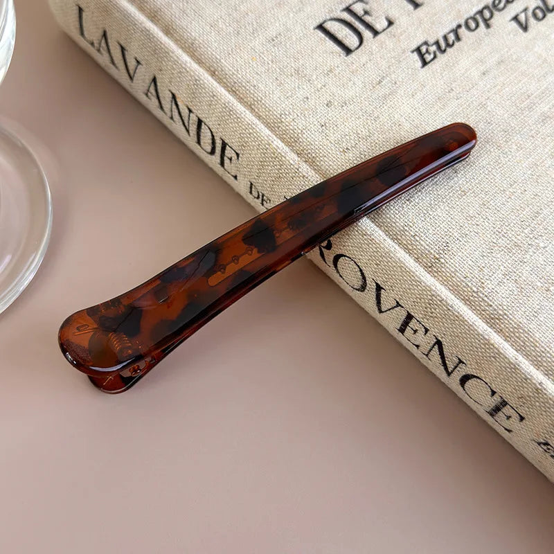 3pcs/Set Hairpins Retro Leopard Print Duckbill Hair Clips Makeup Bangs Clips for Women Girls Fashion Barrettes Hair Styling Tool