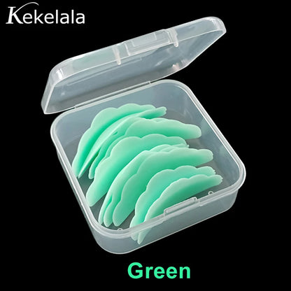 10Pcs Reusable Eyelash Lifting Kit Silicone lamination Pad Eyelash Perm Rods 3D Eyelashes Extension Curler Pad Makeup Tool