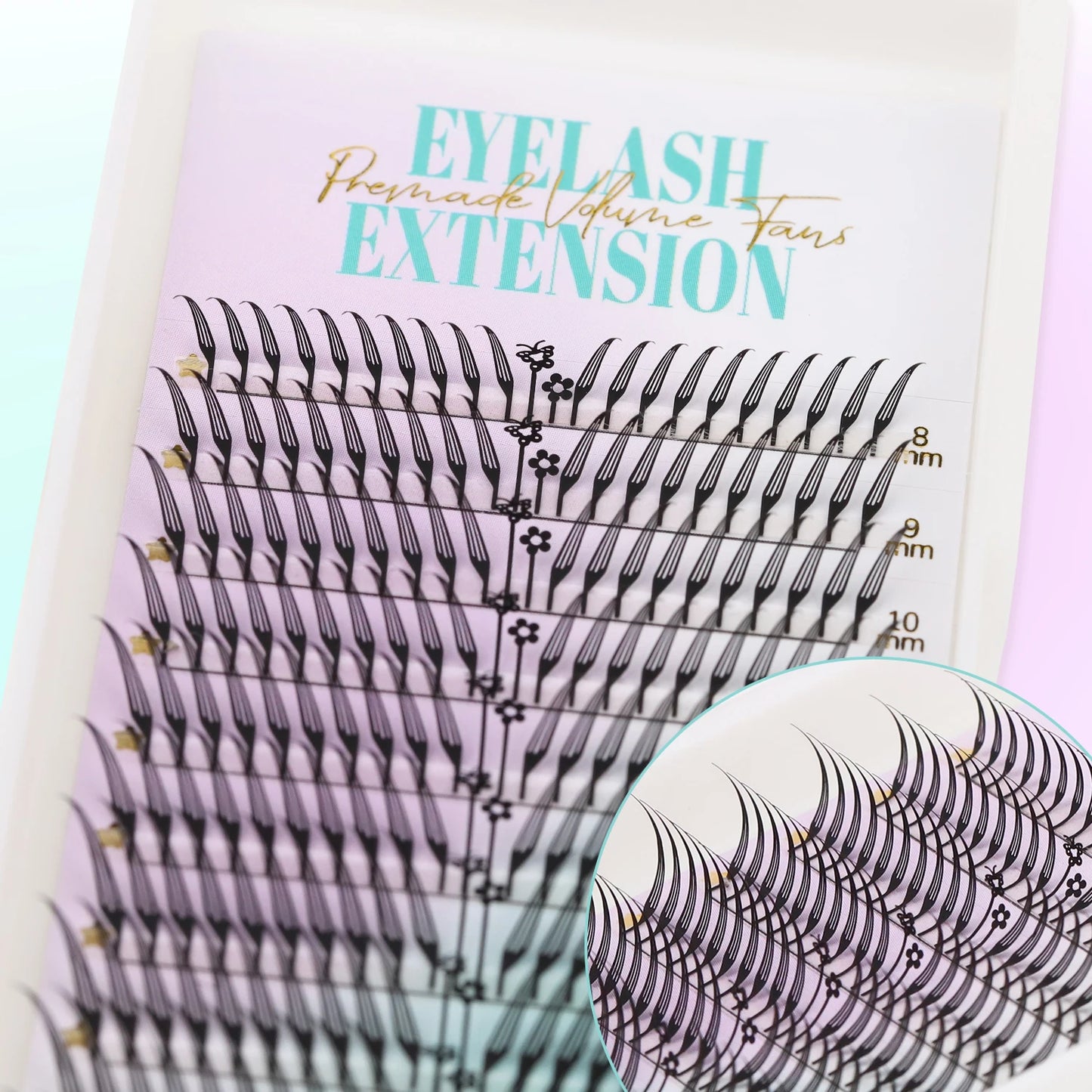 lashrujade Comic Spire Lashes Premade Fans Eyelash Extension Tower Top Feather shape Lashes Faux Mink Soft Natural Makeup Lashes