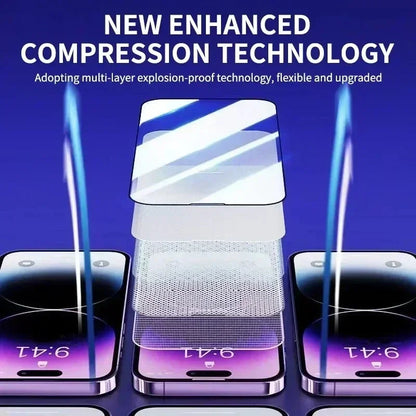 1-3Pc 8K High End Tempered Glass For iPhone 15 14 13 12 11 Pro Max XS MAX 15 16 Screen Protector With Alignment Mounting Cover