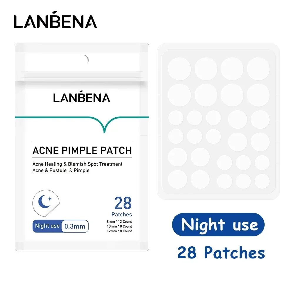 LANBENA Acne Pimple Patch 25pcs Daily Use Invisible Acne Stickers Blemish Treatment Acne Concealer Makeup
