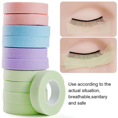 2/8PCS Micropore Lash Tape Eyelash Extension Supplies Transparent 4.5/9m Breathable Easy To Tear Medical Tapes Lash Makeup Tool