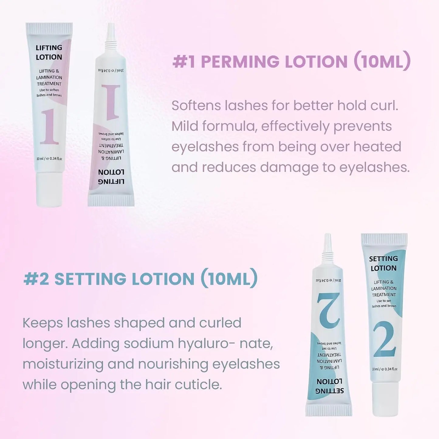 Lomansa Lash Lift Kit Eyelash Perm Kit Tube Step 1#2#3#4 Lifting Lotion Version Eyebrow Lamination and EyeLash Lifting Tool