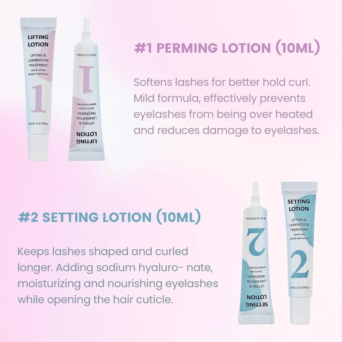 Lomansa Lash Lift Kit Eyelash Perm Kit Tube Step 1#2#3#4 Lifting Lotion Version Eyebrow Lamination and EyeLash Lifting Tool