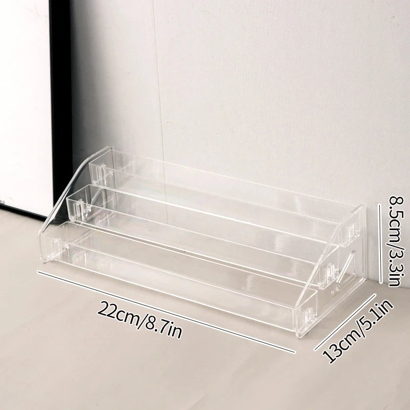 3/5/7 Tiers Eyeshadow Palette Organizer Clear Acrylic Display Stand Lipstick Powder Cosmetics Shelf Rack Makeup Holder