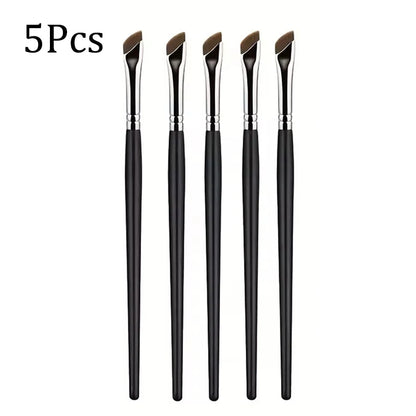 5/1pcs Sickle Eyeliner Brush Ultra Thin Oblique Angle Flat Head Eyebrow Brush Knife Edge Makeup Brush Liquid Eyeliner Brushes