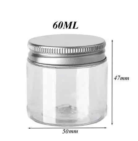 12pcs 30/50/60/80/100/150ml Plastic Container Empty Clear Cosmetic Jars Cream Sample Pot Makeup Food Storage Jar дорожный набор
