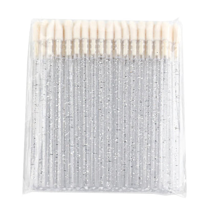 YSDO 5/50 PCS Crystal Lip Brushes Makeup Eyelash Extension Mascara Applicator Lipstick Wands Lip Brush Cosmetic Tools
