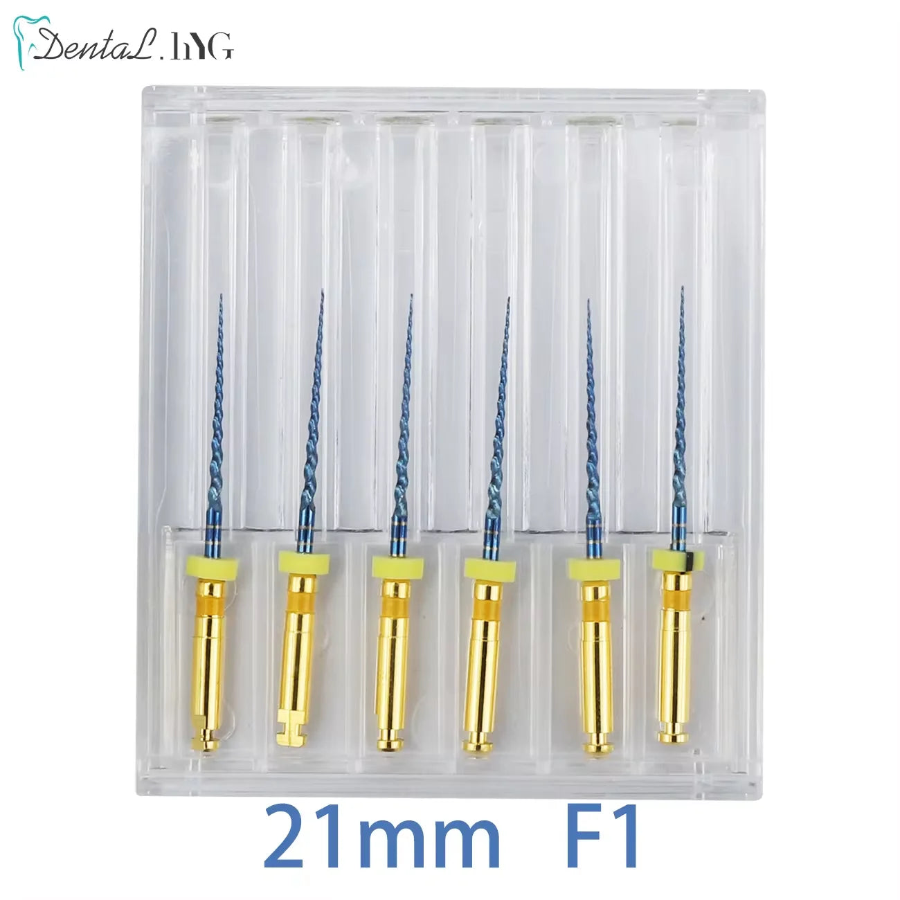 Dental Root Canal File Gold Endo Rotary Super Files Golden Endodontic Files 21mm 25mm Nickel Titainium Instrument Dentistry