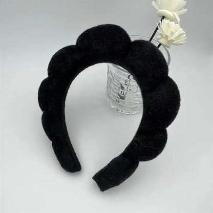 Bath face sponge hair band beauty makeup yoga multi-use solid hair band