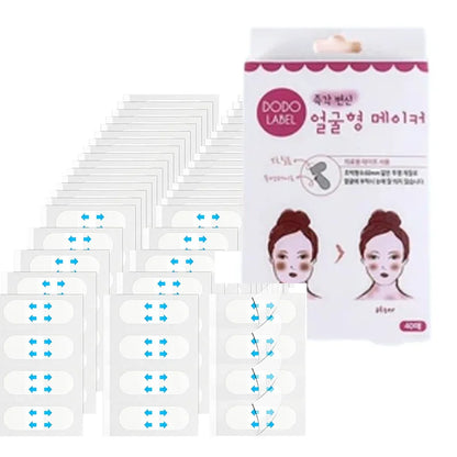 4/80Pcs V Lift Face Sticker Invisible Makeup Adhesive Lift Face Tape Slim Patch Breathable Sticker Lifting Tighten Chin