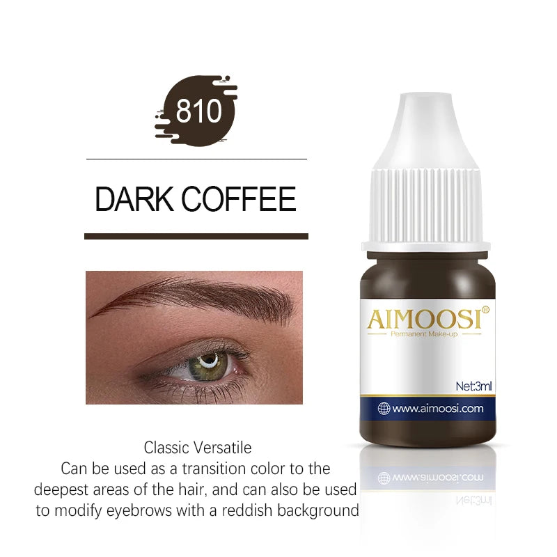 AIMOOSI Lip Tattoo Ink for Semi Permanent Makeup Nano Eyebrows Microblading Pigment 3ML Beauty Health Tattoo Supplies