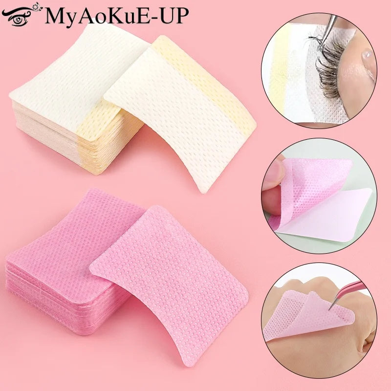 40/200Pcs Disposable Cotton Eyelashes Patch Sticker For Removing Eyelashes Under Eye Paper Patches Cleaning Tool Makeup Supplies