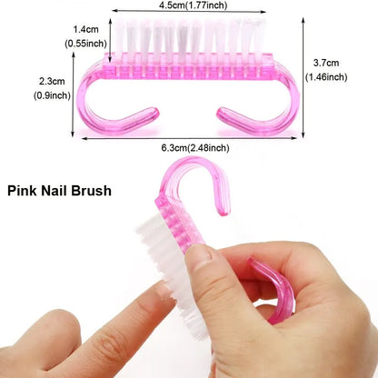 8pcs Nail Files Set 100/180 Nail Sanding Buffer Professional Manicure Files Makeup Pedicure Brushes Tool Extension cuticle Kits