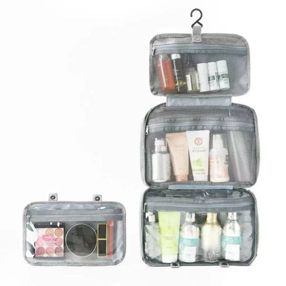 Large Hanging Hook Toiletry Bag Waterproof Folding Handbag Travel Makeup Cosmetic Razor Storage Organizer Case Bathroom Supplies