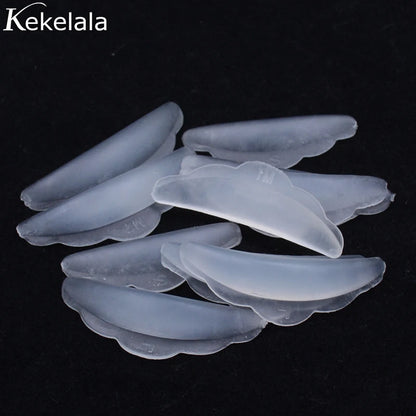 10Pcs Reusable Eyelash Lifting Kit Silicone lamination Pad Eyelash Perm Rods 3D Eyelashes Extension Curler Pad Makeup Tool