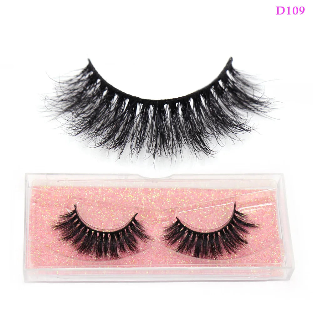 LEHUAMAO Eyelashes 3D Mink Lashes natural mink lashes for daily wear soft lashes Eyelash extension real Eyelash for makeup D103