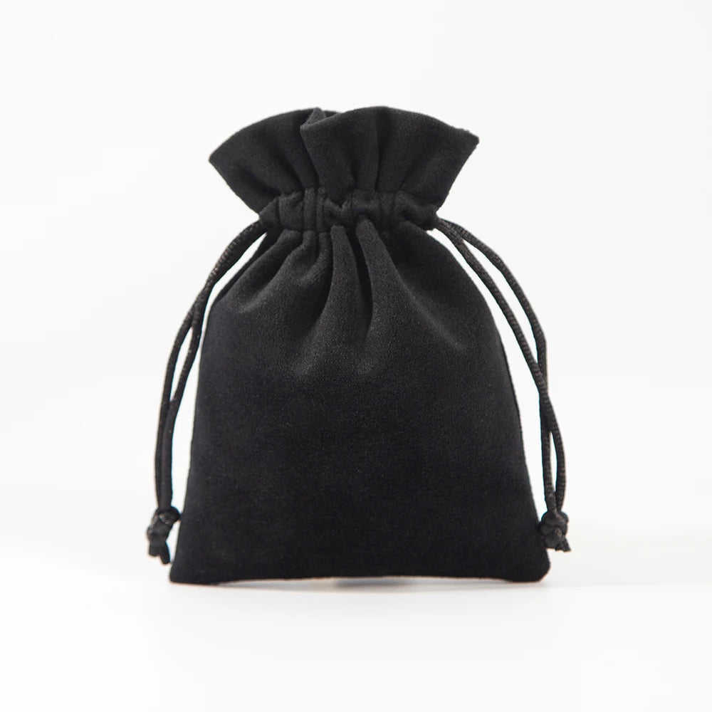 5Pcs Velvet Drawstring Bag 7x9cm 8x10cm 9x12cm 10x15cm 12x16cm 13x18cm 15x20cm Suede Flannel Gift Storage Pouch Makeup Organizer