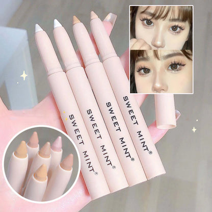White Eyeliner Shiny Glitter Eyeshadow Stick Eye Liner Pen 15 Colors Matte Brown Pink Pearlescent Eyes Makeup Brighten Silkworm