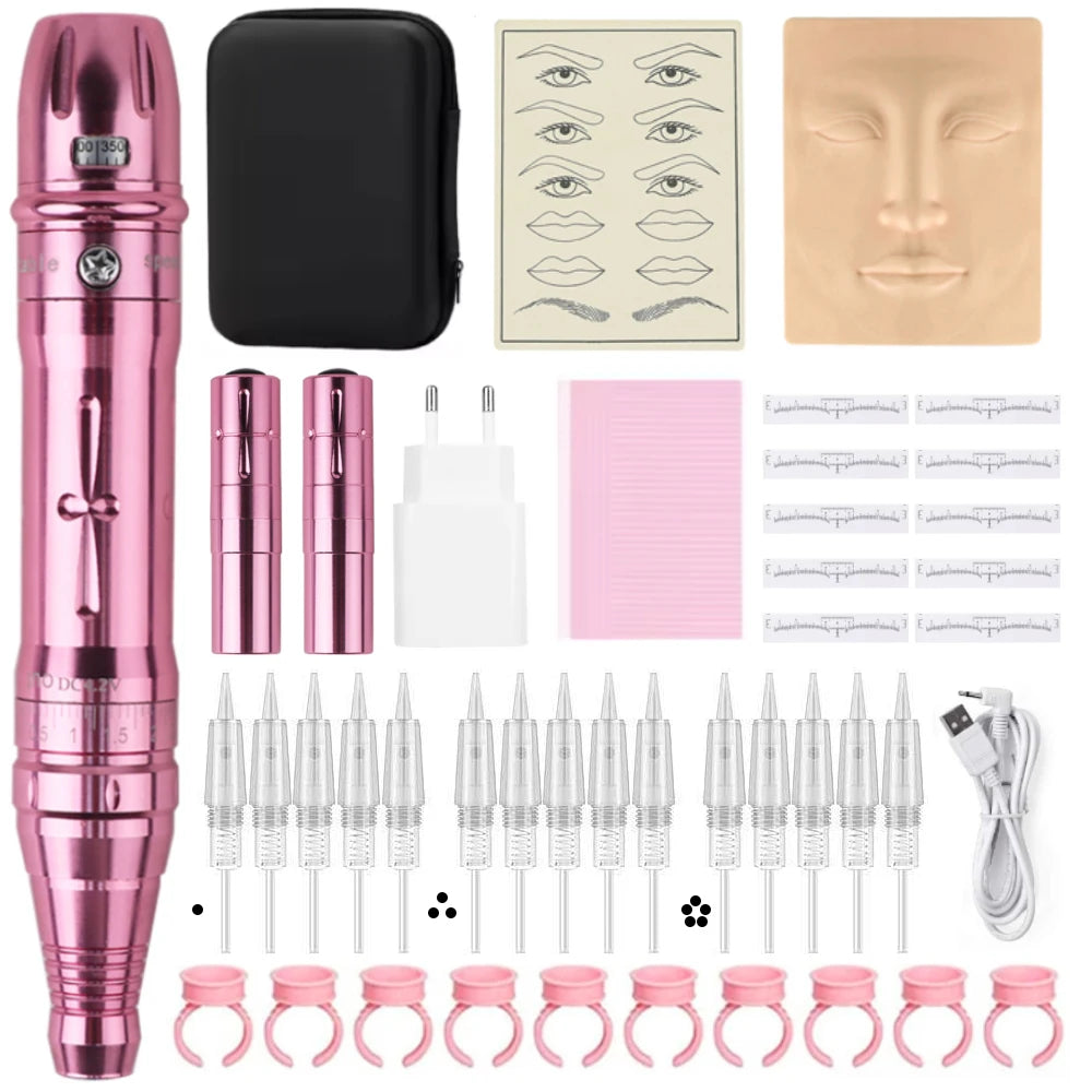 New Wireless PMU Machine Permanent Makeup Kits, Tattoo Pen For lip/Eyeliner / Eyebrows Microshading Microblading Tattoo Kits