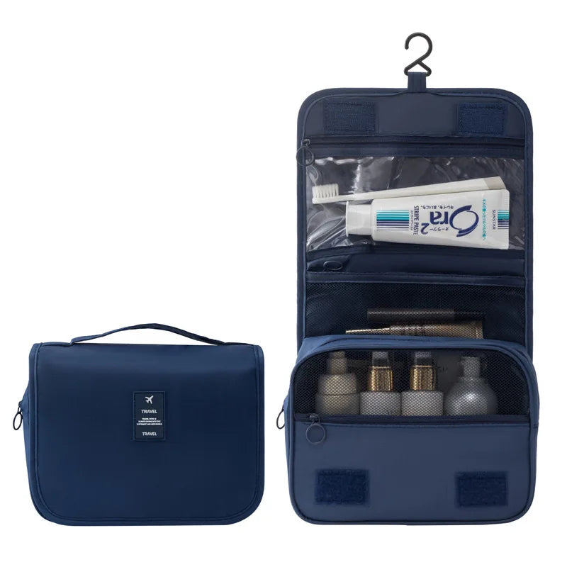 Travel Makeup Bag Waterproof Toiletries Organizer High Quality Women Neceser Bathroom Hook Wash Pouch Hook Makeup Storage Bag
