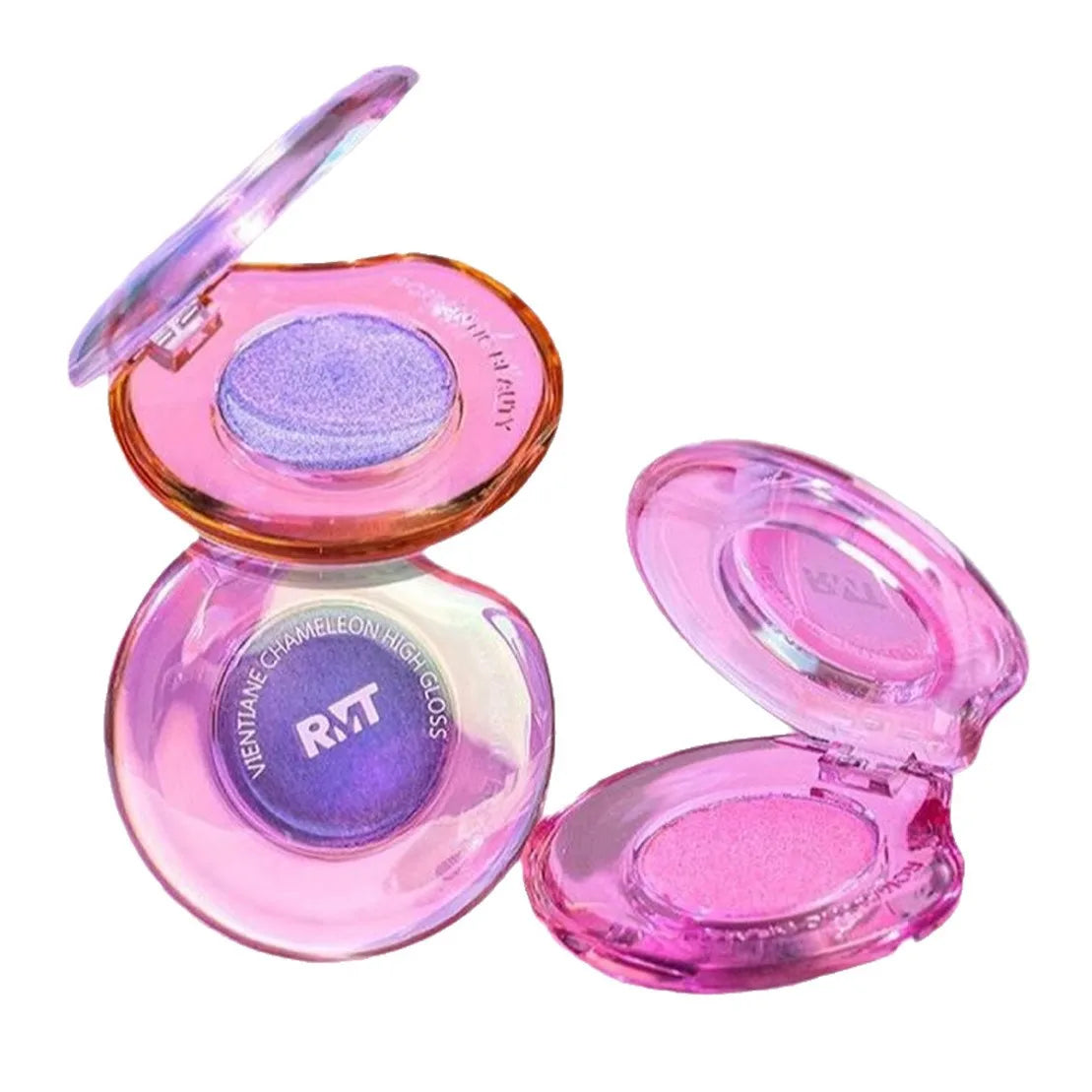 RMT High Gloss Chameleon Highlight Matte Purple Fine Powder Blusher Shiny Face Brightening Integrated Plate Makeup