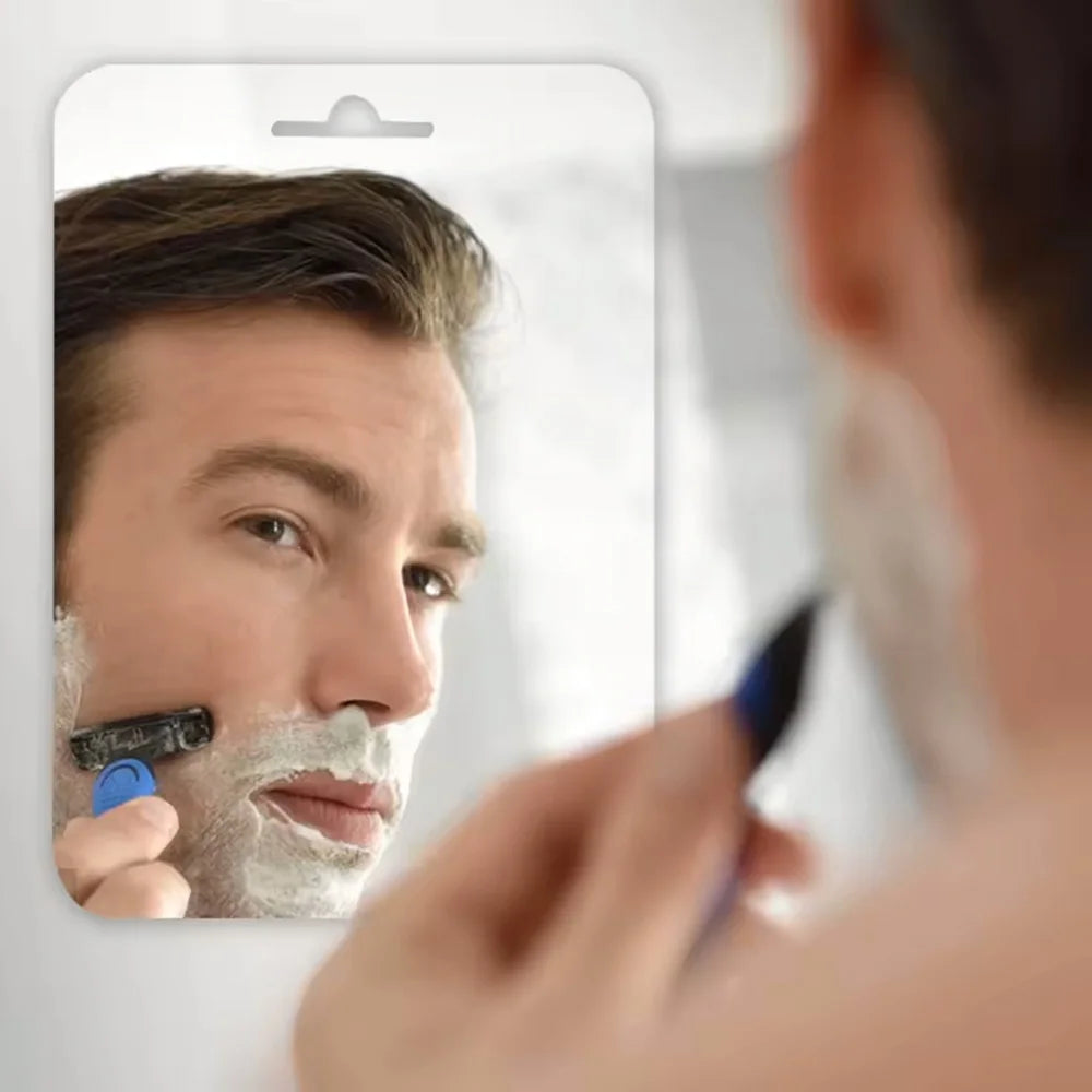 Acrylic Mirror Shower Shaving Fogless Mirror Washroom Travel Accessories For Women Makeup Man Shaving Bathroom Tools