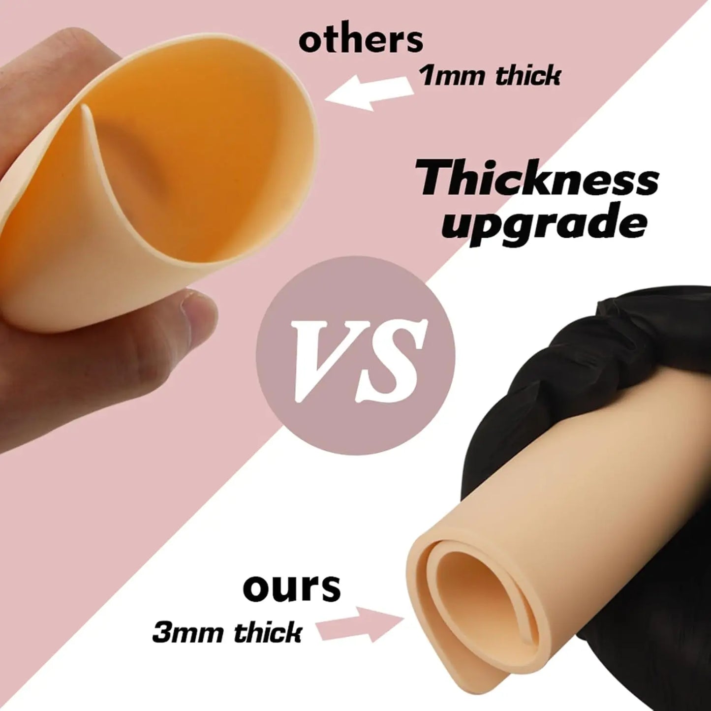 10/8/5/3/1pcs Tattoo Practice Skin 3MM silicone fake skin Double sided permanent makeup training supplies Tattoo accessories