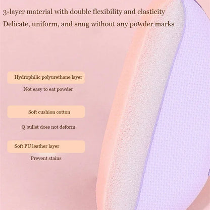 5/10Pcs Mini Finger Puff Foundation Small Air Cushion Powder Sponge Face Concealer BB Cream Cosmetic Applicator Makeup Tools