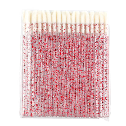YSDO 5/50 PCS Crystal Lip Brushes Makeup Eyelash Extension Mascara Applicator Lipstick Wands Lip Brush Cosmetic Tools