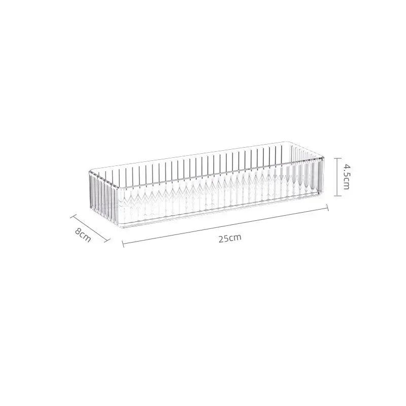 Transparent Box Storage Organizer Desk Plastic Storage Box Container Drawer Organizer Jewelry Box Makeup Organizer Boxes 2042
