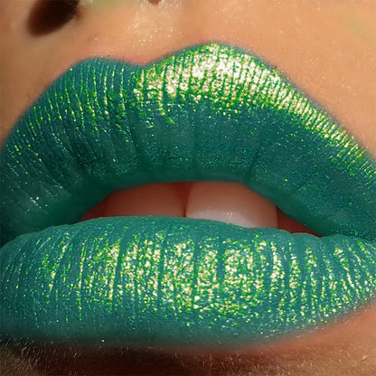 3 Colors Smoky Green Lipstick Pencil Stick Waterproof Pearlescent Metallic Glitter for Eye or Lip Makeup Tool Gifts Cosmetic