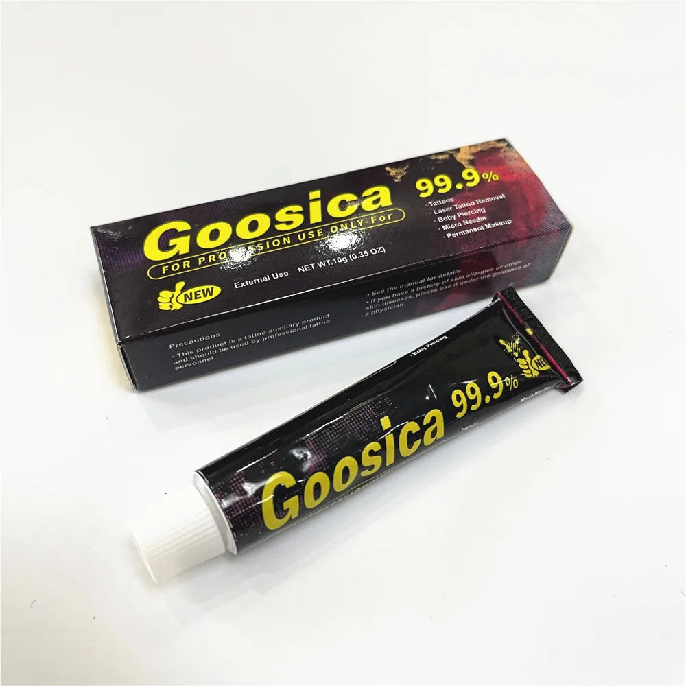 Newest 99.9% Goosica Tattoo Cream Before Permanent Makeup Microblading Piercing Eyebrow Eyeliner Lips Body Supplier 10g