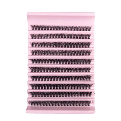 200 Clusters Individual Lash Cluster DIY Eyelash Extension Lash Volume Natural Eyelashes bundle 3D Faux False Mink Lashes Makeup