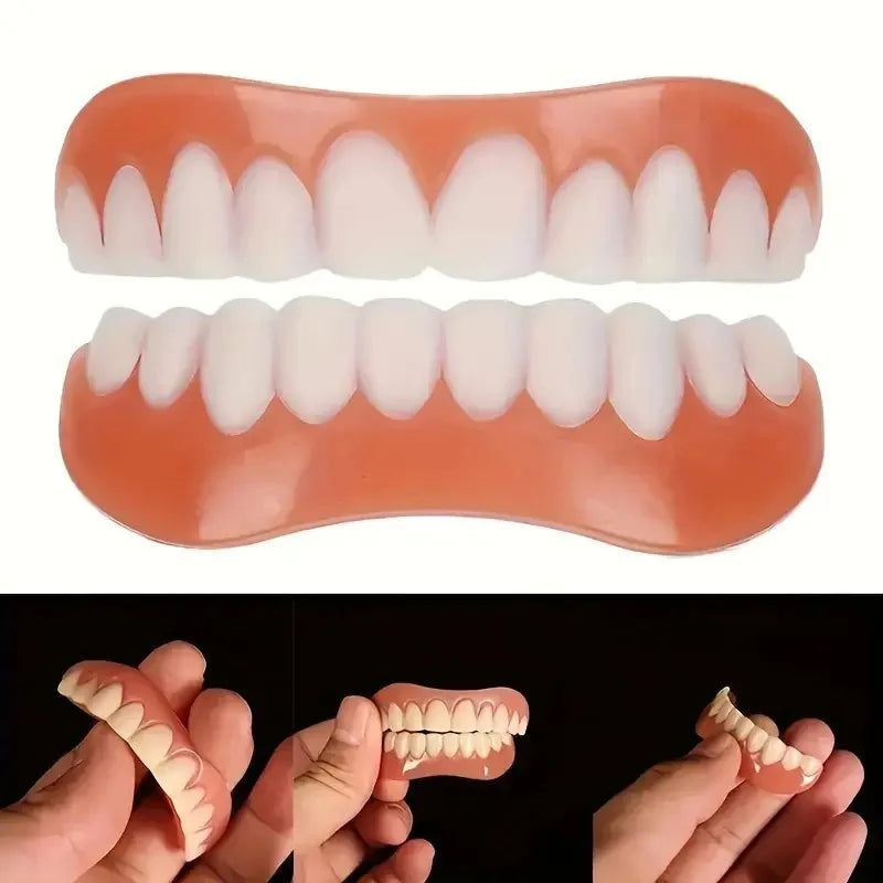 Denture Silicone Kit Silicone Liners Soft Kit Soft Denture Kit Teeth Upper And Lower Set Easy Use Dental care