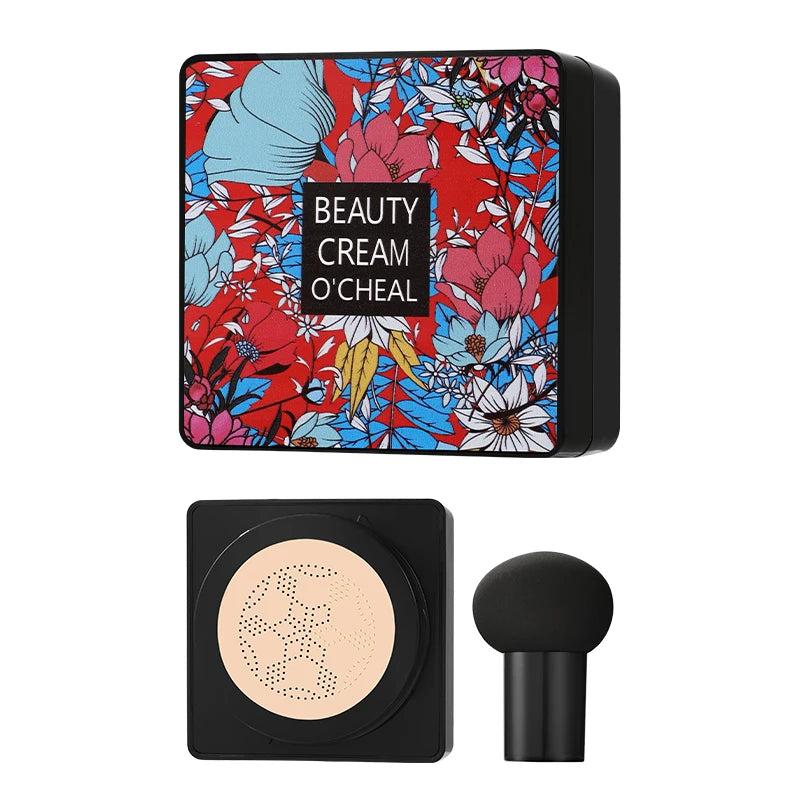 CC Cream 20g Mushroom Head Air Cushion Powder Puff Moisturizing Brightening Foundation Concealer BB Cream Base Makeup Cosmetics
