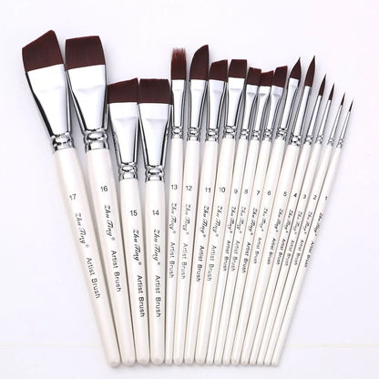 High Quality Face Body Paint Brushes Sky Blue Artist Watercolor Painting Makeup Brush Set For Kids